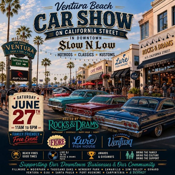 Ventura Beach Car Show flyer June 2026